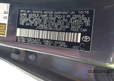 2017 Toyota Prius V Five z USA, uszkodzony, nr VIN JTDZN3EU8HJ062810